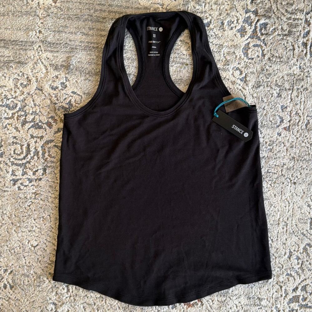 Stance Womens' Get Set Performance Racerback Tank Top Black XS/Small